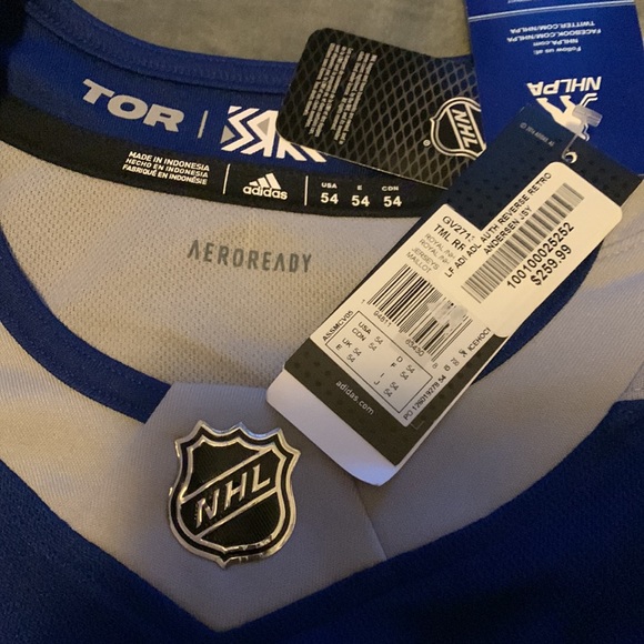 Toronto Maple Leafs Reverse Retro jersey Adidas Freddie Andersen - Picture 4 of 4